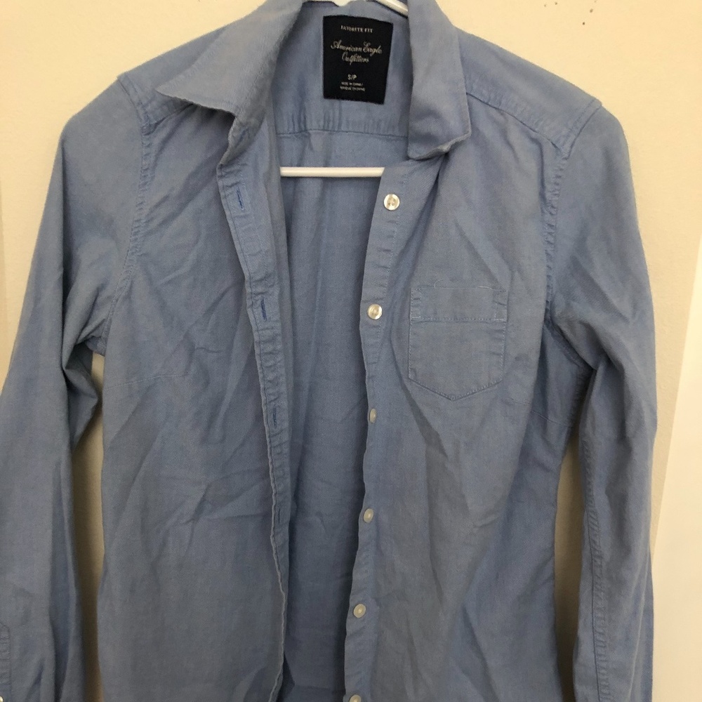 American Eagle Classic Oxford Button Shirt